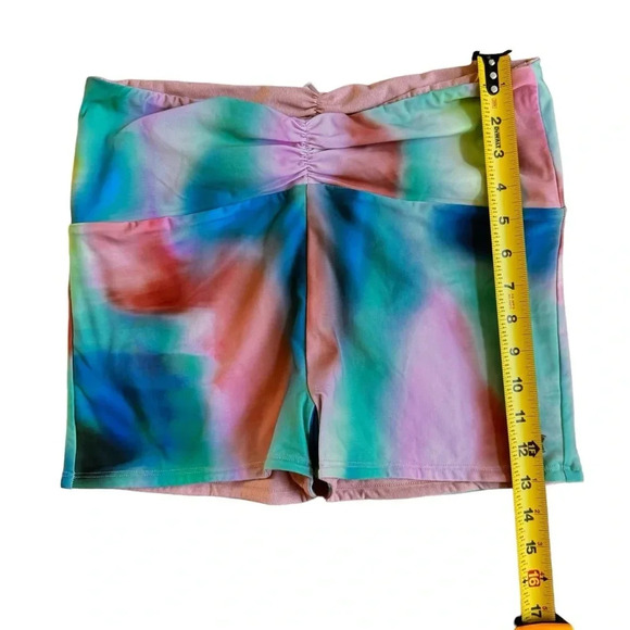 Citrus Swimming short bottom shirred waist sunset tide peach blue size L NWT - Picture 10 of 12